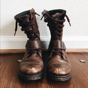 Steve Madden Distressed Leather Boots